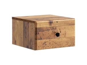 Table de chevet - cabinet de chevet - table de nuit mural bois ancien 34,5 x 33 x 20 cm