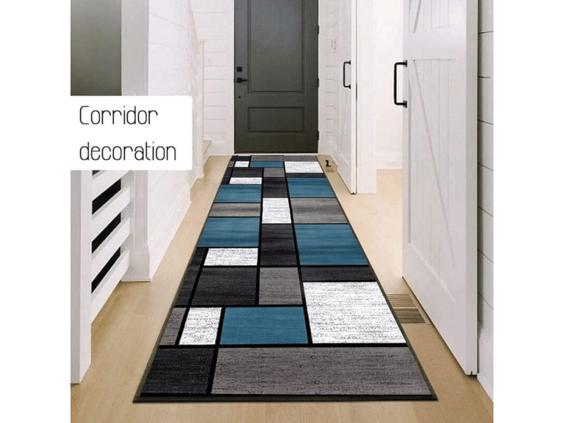  Tapis d'évier de cuisine antidérapant absorbant l'eau motif géométrique moderne tapis de salon chambre adapté à la cuisine 120*240cm  - Conforama C
