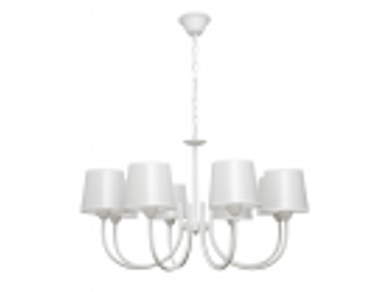  Fabrilamp guadalajara, lampe classique, 8xe14, blanc, 62-92 x 72 x 72 cm 121558025 - Conforama B