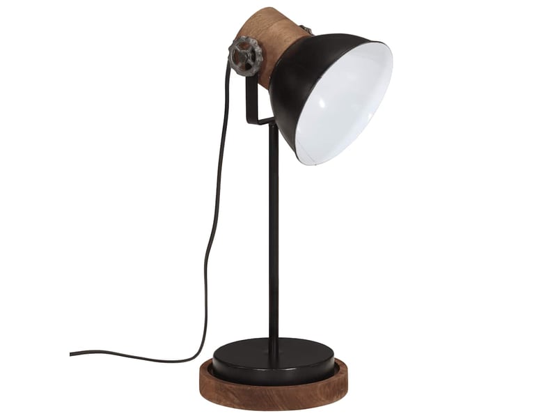  Lampe de bureau 25 w noir 17x17x50 cm e27  - Conforama A