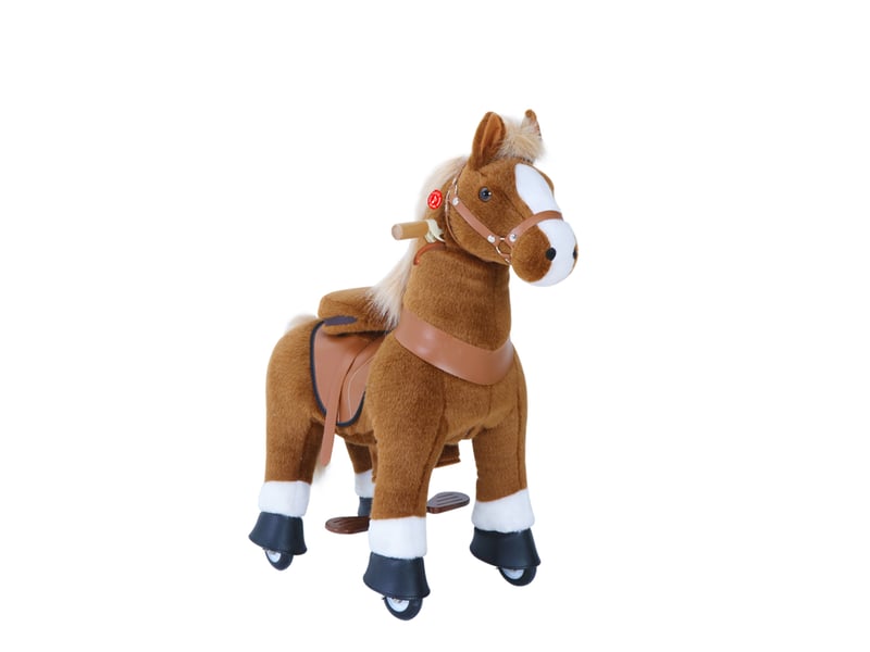  Ponycycle poney à monter marron avec sabot blanc petit modèle pour 3 à 5 ans Ux324 - Conforama A