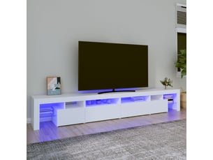 Meuble tv coloris blanc 260 cm <strong></strong>  <strong></strong>