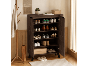 Meuble à chaussures 15 paire(s)  <strong>DESVIAE</strong>  <strong></strong> coloris bois foncé