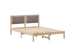Lit 2 places 120x190cm coloris marron