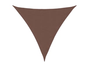 Voile de parasol - voile d'ombrage tissu oxford triangulaire 6x6x6 m marron
