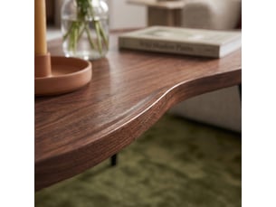 Table basse ken 100 x 60 x 47 cm effet noyer [en.casa]