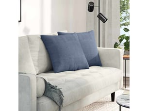 Lot de 2 coussins de canapé, coussins décoratifs bleu 50 x 50 cm cf59004