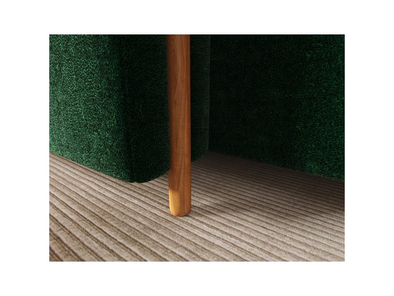  Canapé d'angle convertible arvessa vert émeraude chenille – angle gauche  - Conforama E