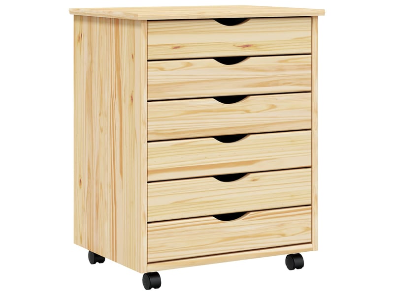  Caisson roulant de bureau avec tiroirs moss 53 x 39 x 65,5 cm  - Conforama A