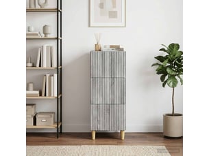 Armoire de rangement bureau, armoire à tiroirs sonoma gris 33 x 34,5 x 90 cm shl4682