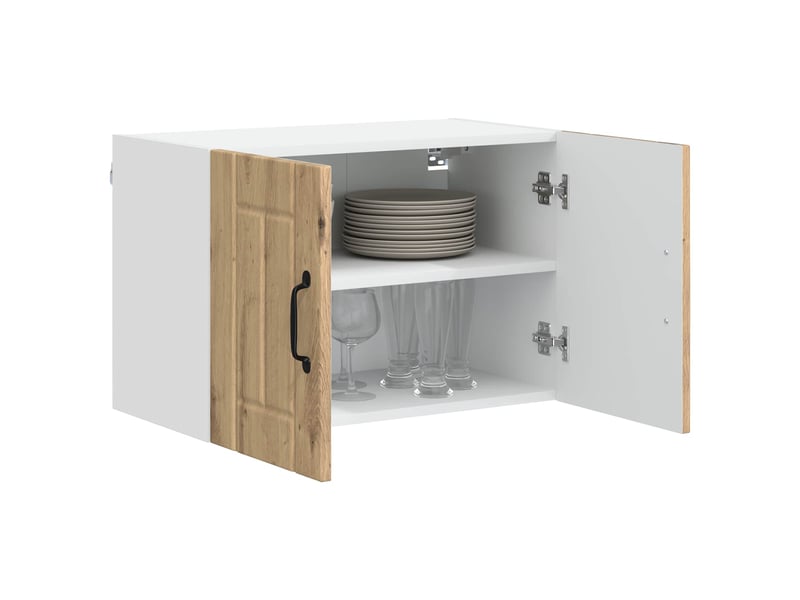  Armoire de cuisine 2 pcs chêne artisanal bois d'ingénierie shl7807  - Conforama C
