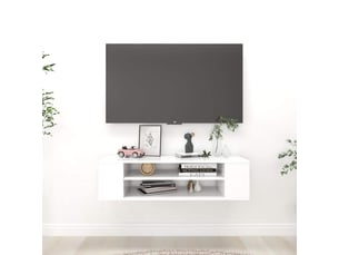 Meuble tv coloris blanc 100 cm