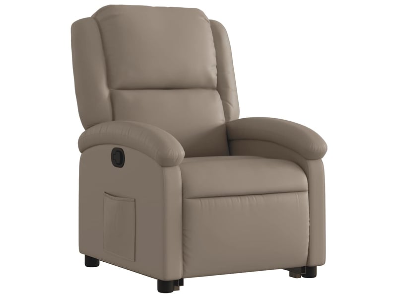 Fauteuil inclinable salon, fauteuil relax cappuccino similicuir shl77916 - Conforama D