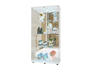 Vitrine coloris blanc <strong>BURSDANY</strong> <strong></strong> - 80 cmx164 cm