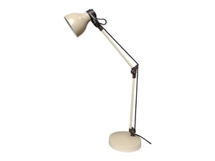 Lampe de bureau fabrilamp carpo beigemarron 1 x e14 articulée orientable 48x14.2x14.2 cm