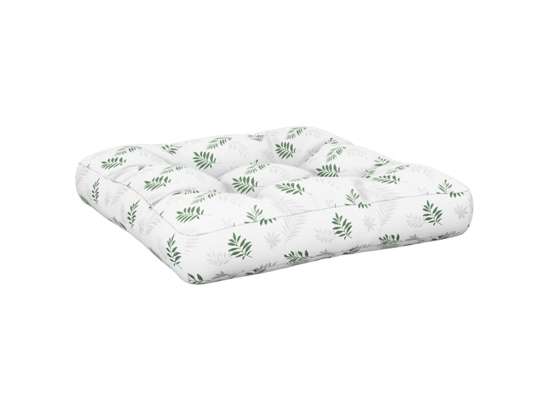  Coussin de palette, coussin de chaise, coussin de canapé à motif de feuilles 60x61,5x10 cm tissu cf55270  - Conforama A