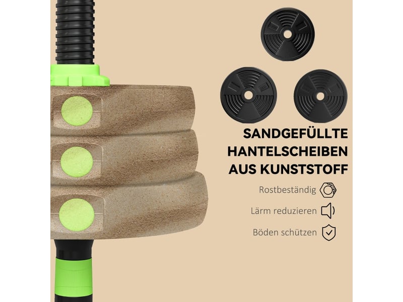  Kit d'haltères réglables 20 kg, set de musculation 3 en 1 avec barre droite, pour entraînement à domicile  - Conforama W