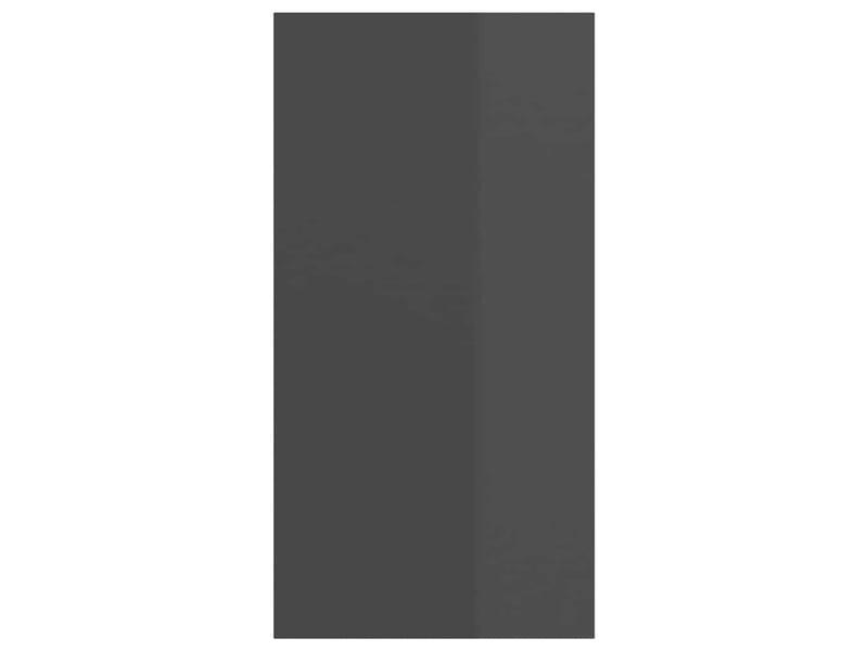  Meuble tv - banc tv - meuble de rangement mural gris brillant 37x37x72 cm bois d’ingénierie  - Conforama E