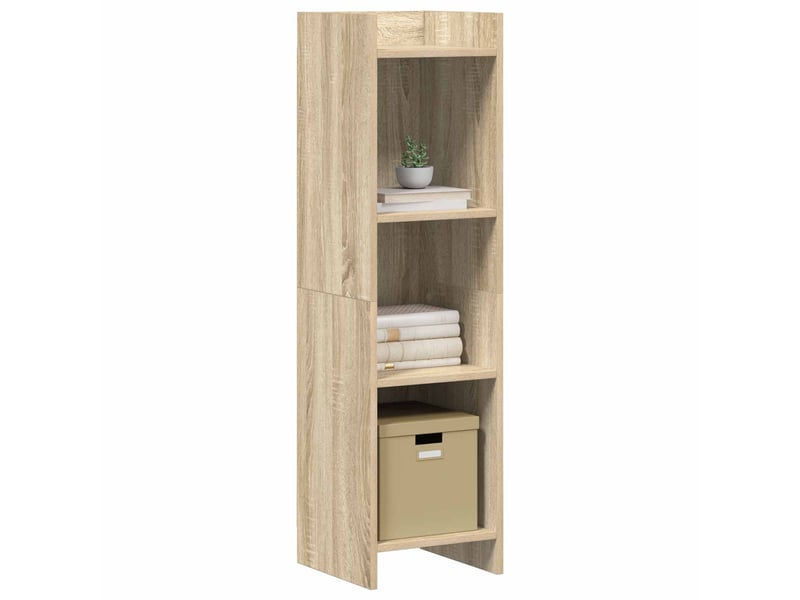  Bibliothèque, meuble de rangement salon chêne sonoma 30 x 30 x 111 cm bois d'ingénierie  - Conforama C