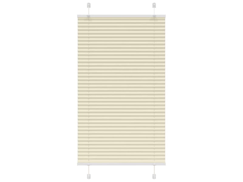 Store plissé, store de fenêtre crème 70x150 cm largeur du tissu 69,4 cm polyester cf46851 - Conforama B