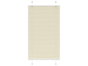 Store plissé, store de fenêtre crème 70x150 cm largeur du tissu 69,4 cm polyester cf46851