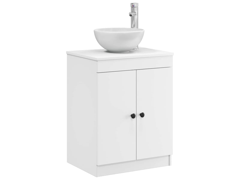  Armoire de salle de bain, meuble de rangement blanc 54x41x70 cm shl5060  - Conforama C