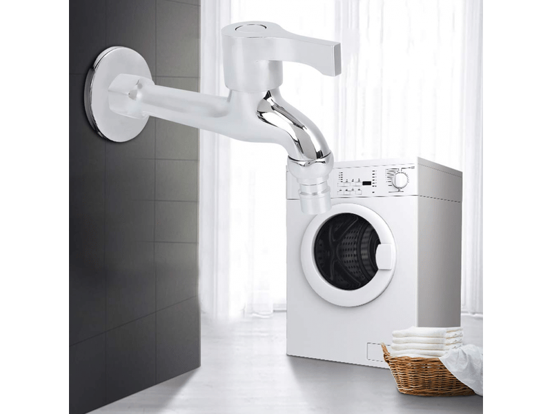 Robinet de machine à laver à simple robinet d'eau froide en cuivre galvanisé g12 po pour usage domestique (corps en cuivre long spécial et bouche en  - Conforama A
