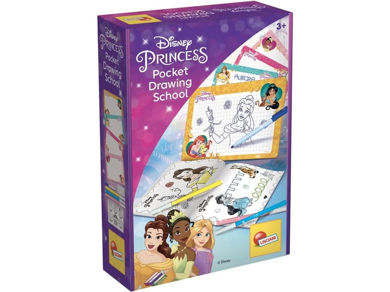  Studio de dessin princesses de poche 4 ardoises effaçables feutres dès 3 ans 92901 - Conforama A