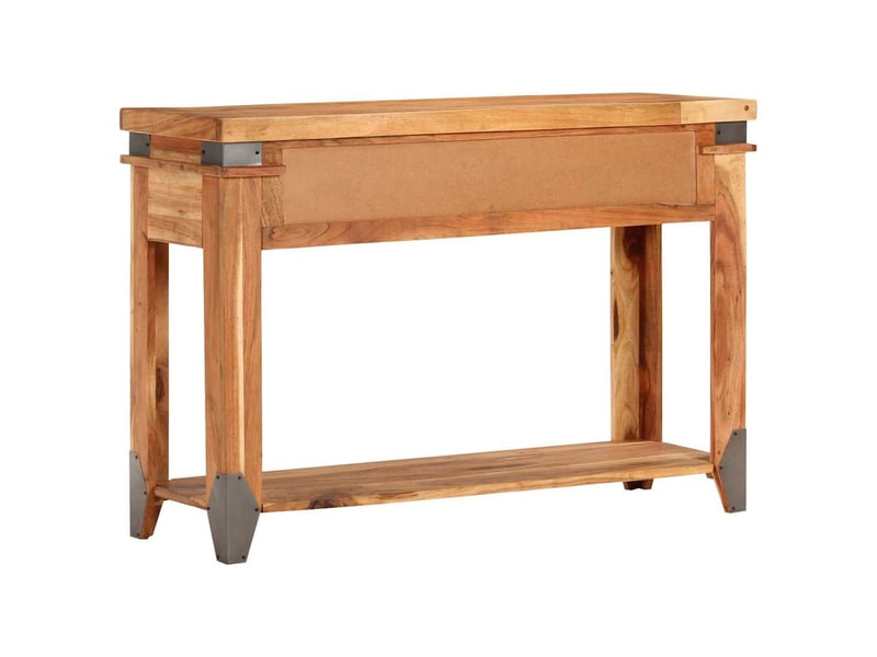  Table de chevet - table console 110x34x74 cm bois d'acacia massif  - Conforama B