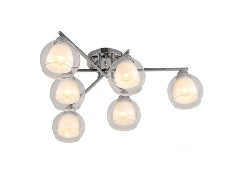  Fabrilamp makalu, lampe, moderne, 6 x e27, chromé, 21 x 60 x 60 cm 153056020 - Conforama E
