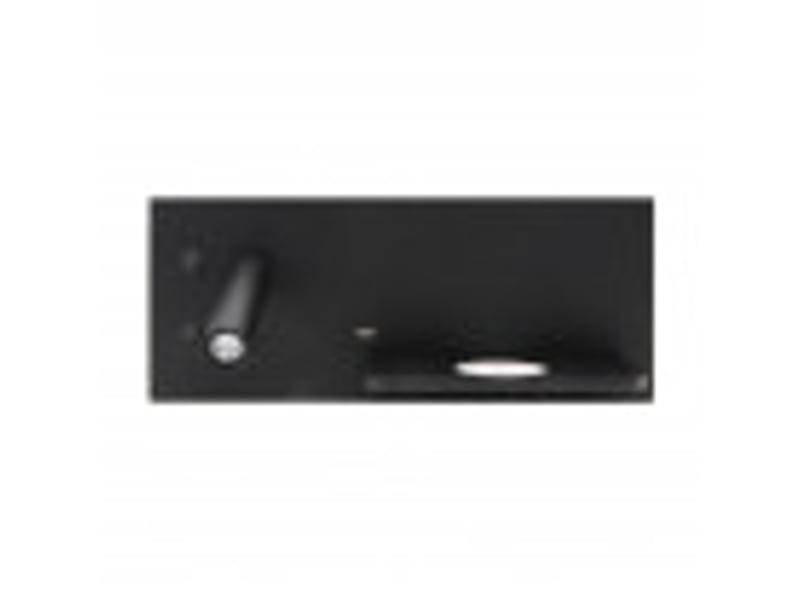  Applique murale fabrilamp velazquez noir led intégrée 2 w 130 lm 4000 k 14x35x14 cm 17136IZ09 - Conforama B
