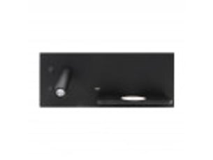 Applique murale fabrilamp velazquez noir led intégrée 2 w 130 lm 4000 k 14x35x14 cm