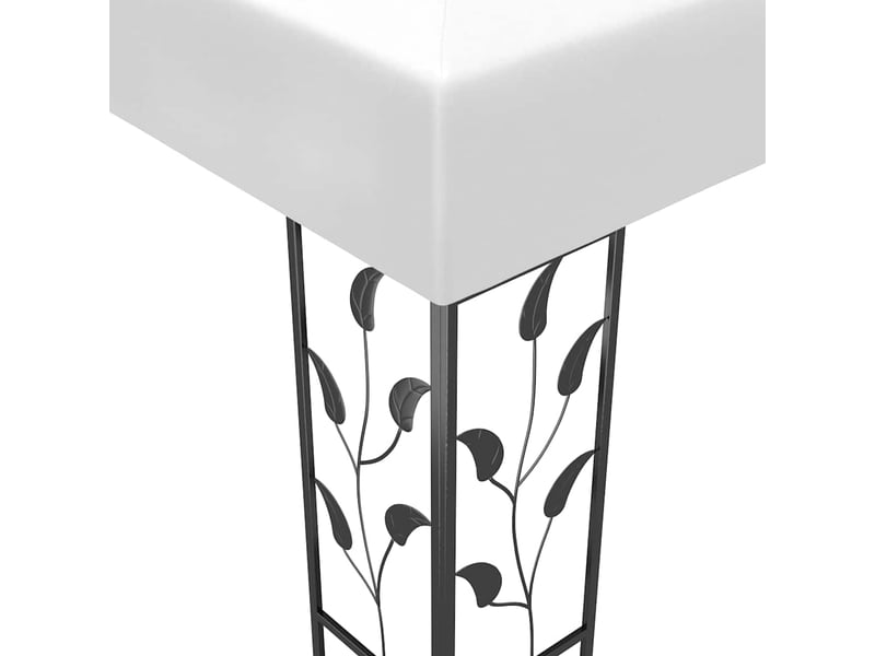  Tonnelle avec guirlande lumineuse à led 3x3 m blanc cf62464  - Conforama E