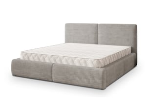 Lit coffre 180x200 cm MASSENO coloris gris