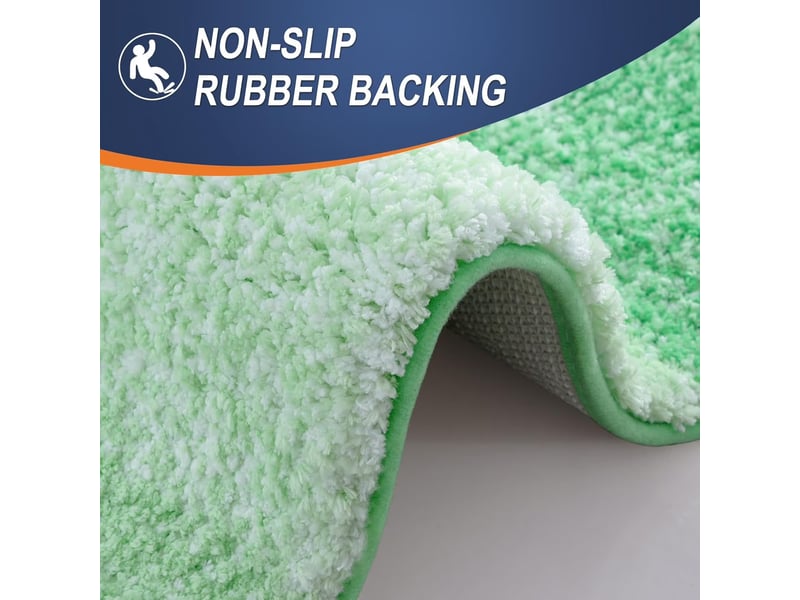  Tapis de bain en microfibre antidérapant - 24 x 36 pouces - vert  - Conforama E
