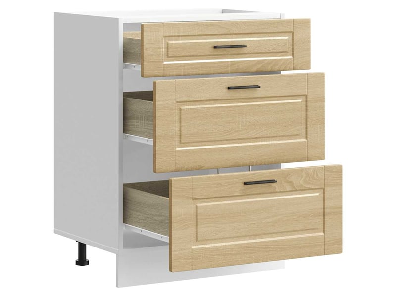  Meuble de rangement, armoire de cuisine porto chêne sonoma bois d'ingénierie shl5945  - Conforama E