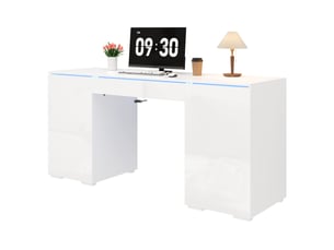 Bureau enfant Fay Lum 140 cm coloris blanc