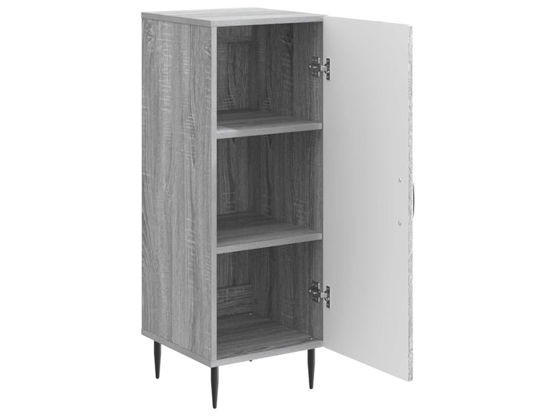 Buffet - bahut - meuble de rangement sonoma gris 33 x 34,5 x 89,5 cm bois d'ingénierie - Conforama E