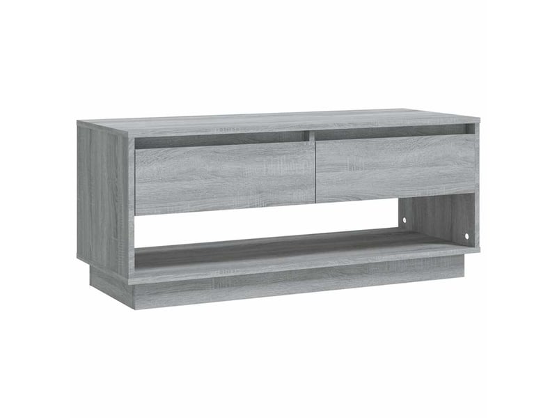  Meuble tv - banc tv - meuble de rangement sonoma gris 102x41x44 cm bois d'ingénierie  - Conforama A