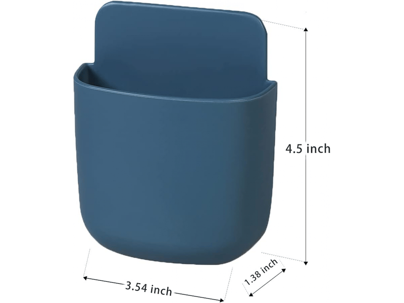  Lot de 3 supports muraux pour télécommande, organiseur de chargement de téléphone sans trou, conteneurs de rangement(bleu)  - Conforama B
