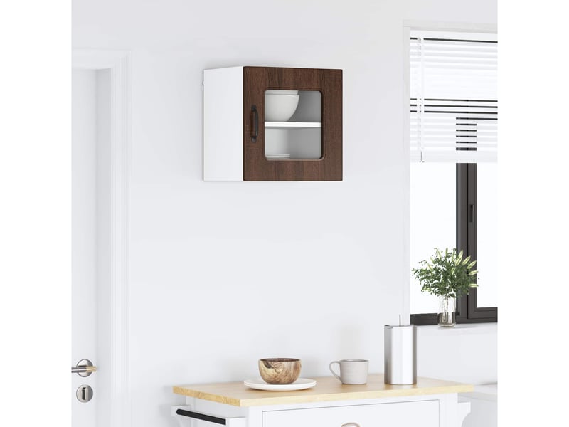  Meuble mural de cuisine | armoire de cuisine chêne brun 40x31x40cm shl8186  - Conforama D
