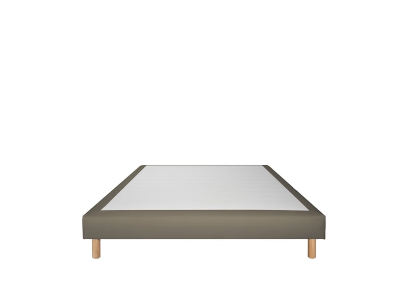 Sommier tapissier simili faro - camel - 100x190 3SO0207181019.0439 - Conforama A