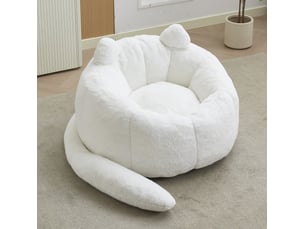 Fauteuil fixe <strong>MODENVIE</strong> <strong></strong> Velours blanc vendu A l'unité