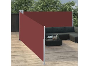 Auvent latéral rétractable, store latéral marron 100x1000 cm shl8198