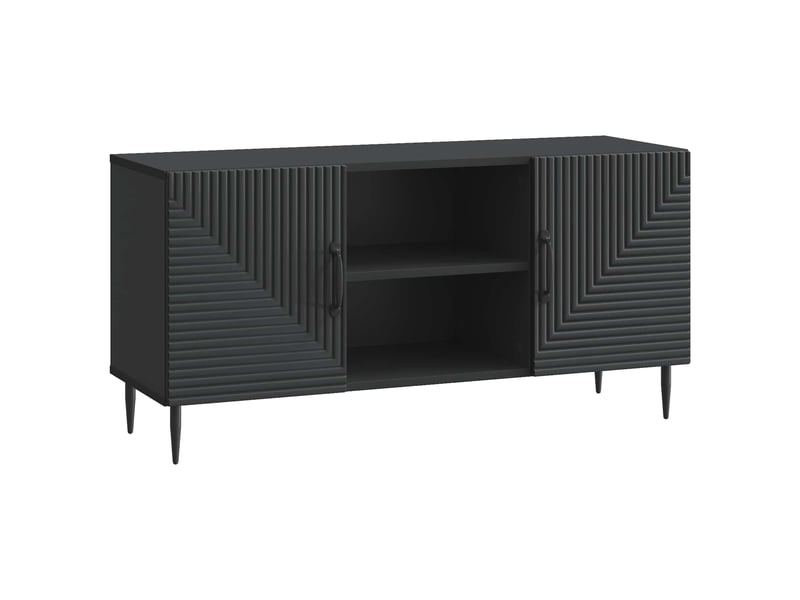  Meuble tv - banc tv - meuble de rangement noir 102 x 34,5 x 50 cm bois d'ingénierie  - Conforama A