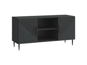 Meuble tv coloris noir 102 cm   