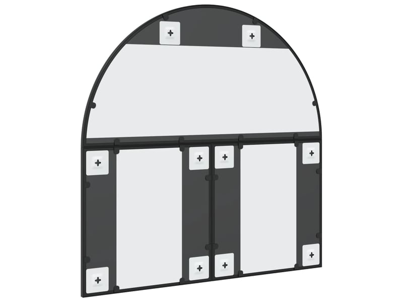  Miroir mural noir 80x80 cm arche fer cf62855  - Conforama E