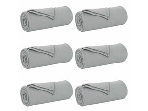 Couverture jetée de canapé 6 pcs gris 270x240 cm 5.44 kg polaire