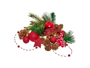 Accessoire de table naturel et rouge