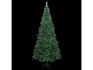 Sapin de noël, arbre de noël artificiel pré-éclairé et boules l 240 cm vert cf61663